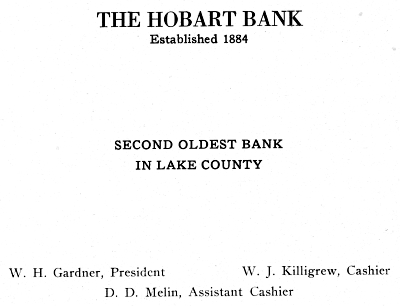 Hobart Bank ad