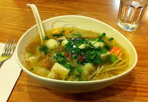 Seafood noodle soup