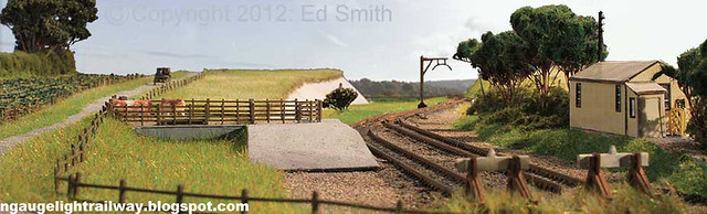 N gauge Model Railway. Basingstoke to Alton Railway - Cliddesden Station 1916