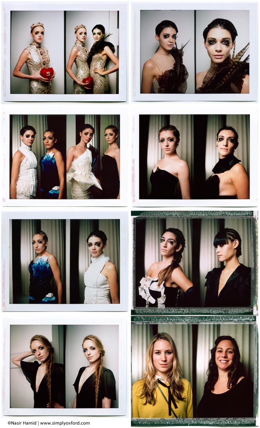 Shots made back stage on FP100-C Fuji instant pack film