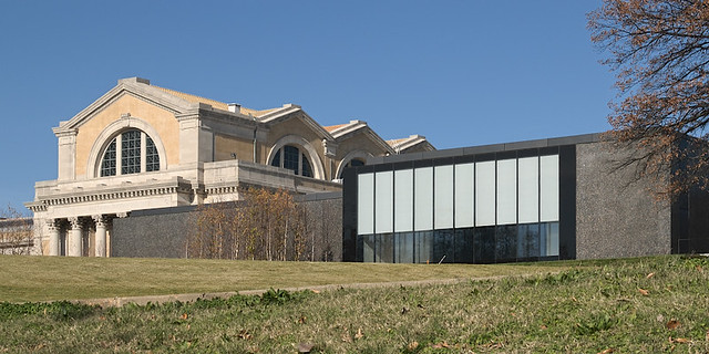 Saint Louis Art Museum, in Forest Park, Saint Louis, Missouri, USA - view from back with new wing