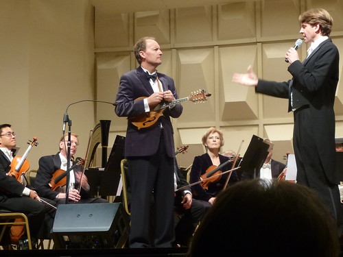 Shreveport Symphony Orchestra: composer-mandolinist Jeff Midkiff with conductor Michael Butterman by trudeau