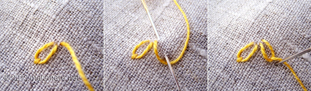 hand embroidery tutorial lazy daisy stitch thread and needle
