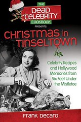 cover of dead celebrity cookbook in black and white showing a woman cutting a turkey