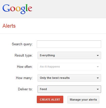 Google Alerts for Guest post