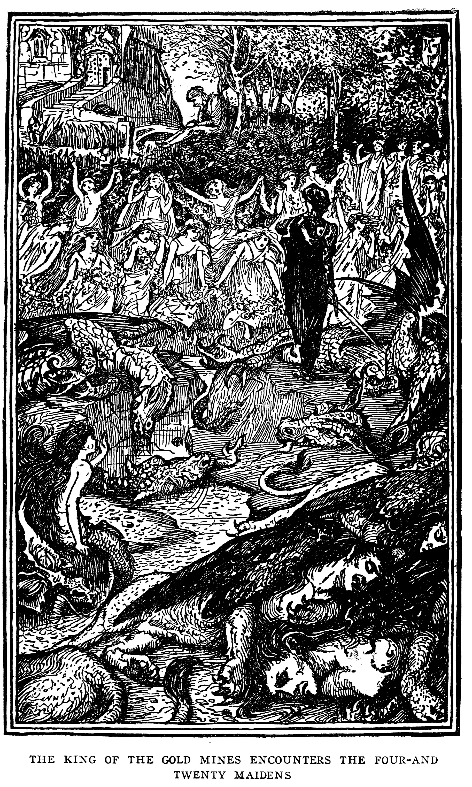 Henry Justice Ford - The blue fairy book, edited by Andrew Lang, 1920 (illustration 1)