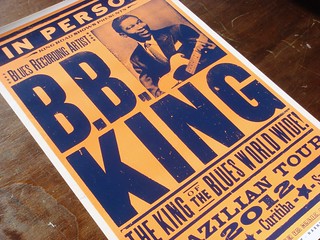 B.B. King letterpress poster