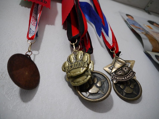 medals from my daughter's elementary school days