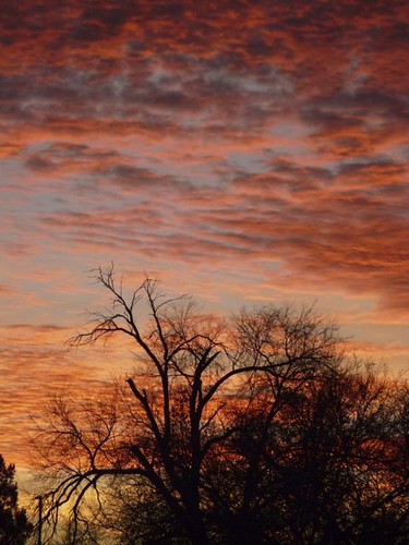Sunset in Mesilla Park in December 2