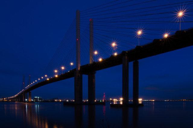 QEII Bridge by night