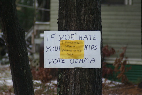 I VOTED FOR OBAMA BECAUSE OF THIS SIGN