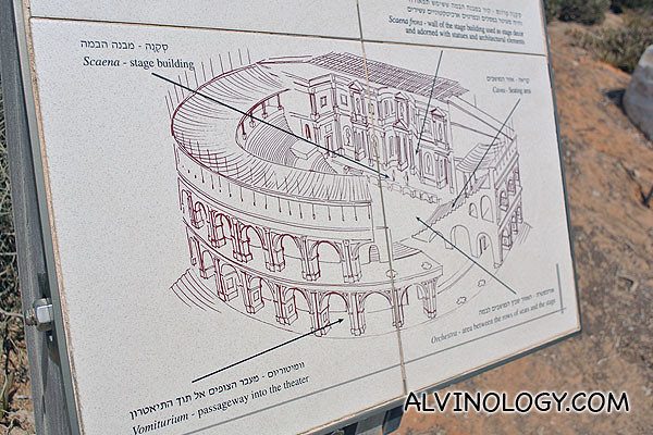 Artist's impression of the Roman theatre when it was intact