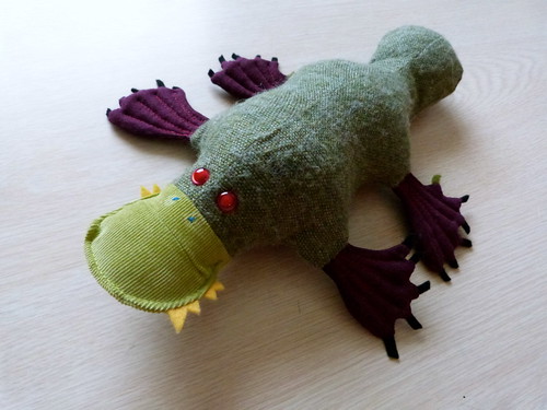 Zombie Platypus Plushie, Made For My Daughter
