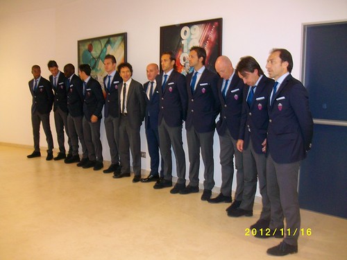  Dirigenti e tesserati del Calcio Catania indossano le nuove divise firmate Lubiam Photo: Seri Calandra
