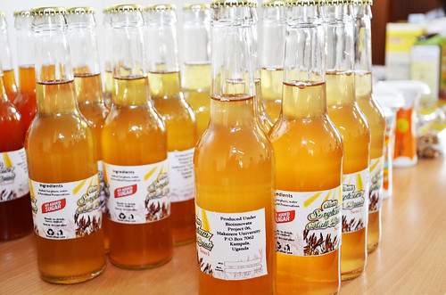 Clear malt drinks made from sorghum extrusion on of the products project 6 is producing