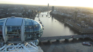 At the top of the London Eye