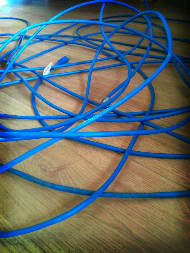 Bye bye blue cable!