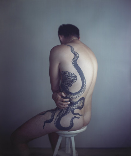 Richard Learoyd Man with Octopus Tattoo II 2011 Unique Ilfochrome