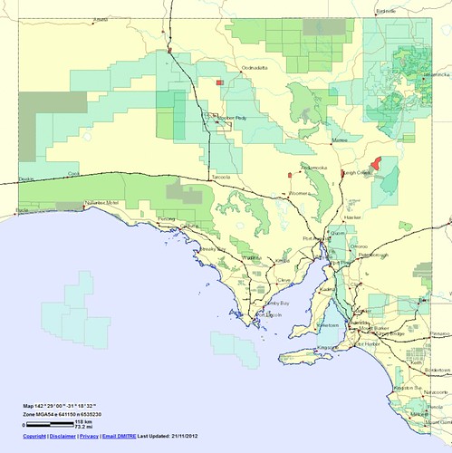 sa 06 - south australia - reserves with restricted exploration or none and petroleum exploration licences