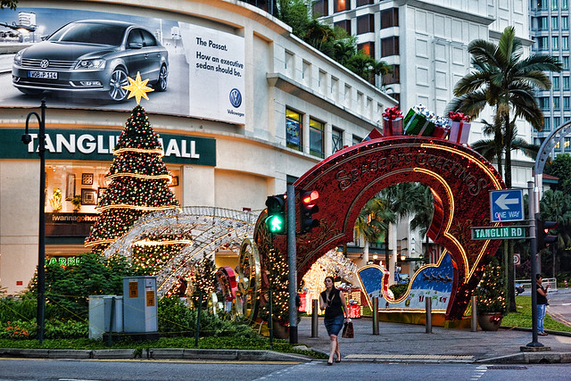 Christmas tree at Tanglin Mall, Singapore