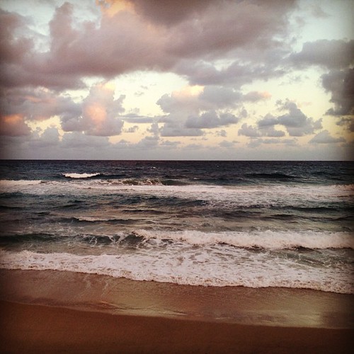 Sunset on Palm Beach.