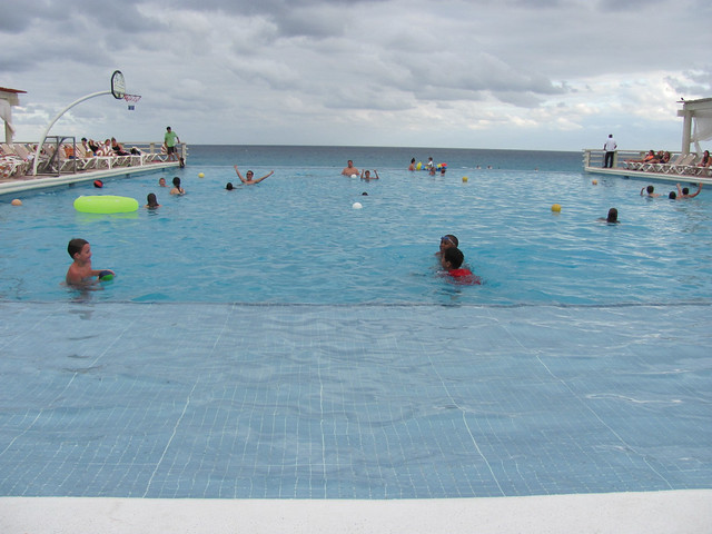 Infinity pool at Crown Paradise Club