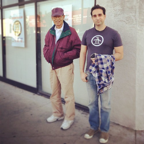 Dad and Sergio in Chinatown.