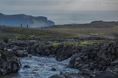 River, Rocks, Moss, Mountain, Sea, Skógar to Pörsmörk, Iceland