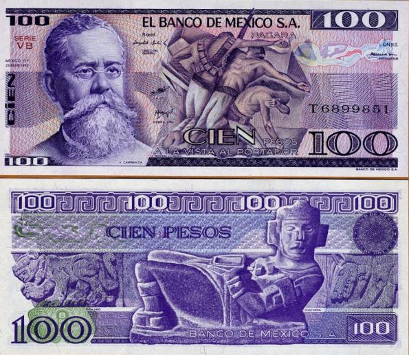 100 Pesos Mexiko 1981-2, Pick 74