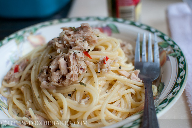 Spaghetti with Tuna and Lemon