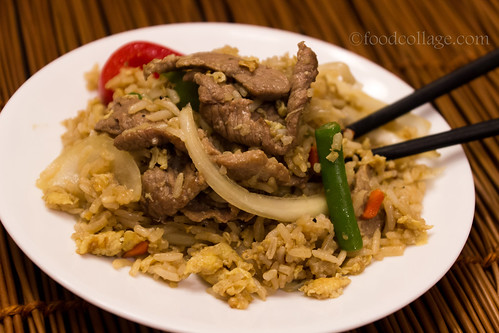 Spicy Basil Fried Rice with Beef from Red Orchid