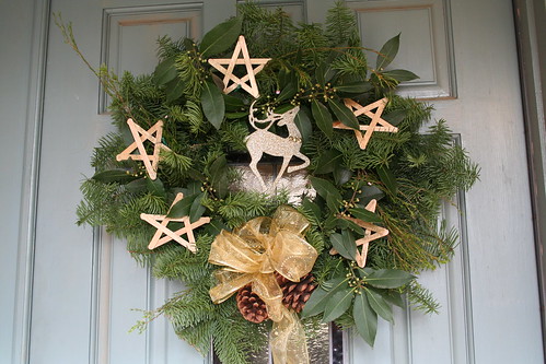 The Wreath I Made for Our Door