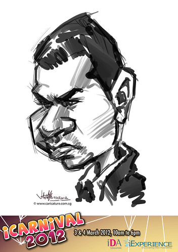 digital live caricature for iCarnival 2012  (IDA) - Day 1 - 51