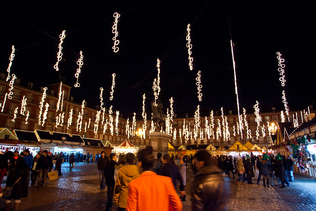 Plaza Mayor, Natal em Madri