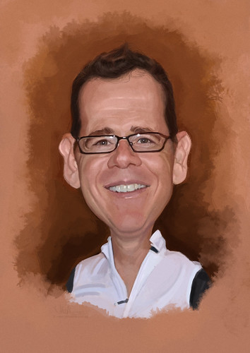 digital caricature of Roy Eita for Hewlett Packard (revised)