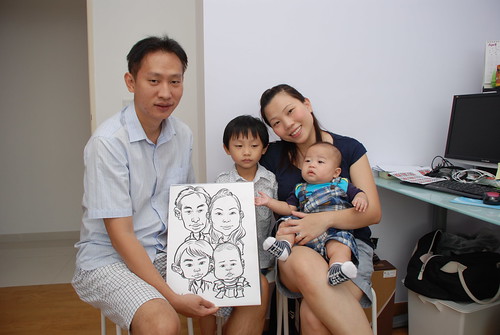 caricature live sketching for birthday party 10032012 - 4