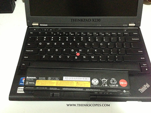 ThinkPad X230 with 29++ 9 cells battery
