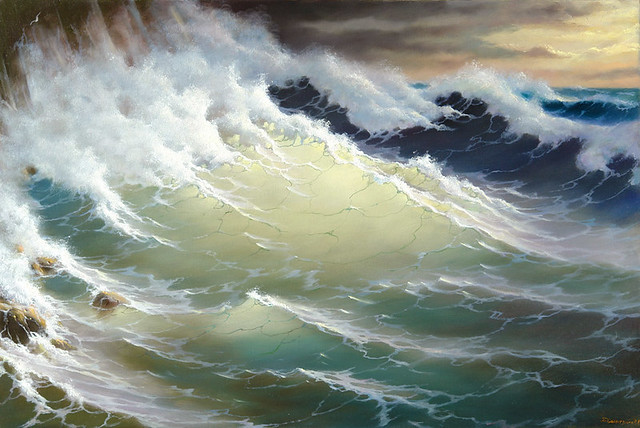 The wave, sunlit - George Dmitriev