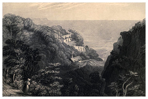 008-Vista de Shaklin Chine- Barber's picturesque guide to the Isle of Wight (1850)
