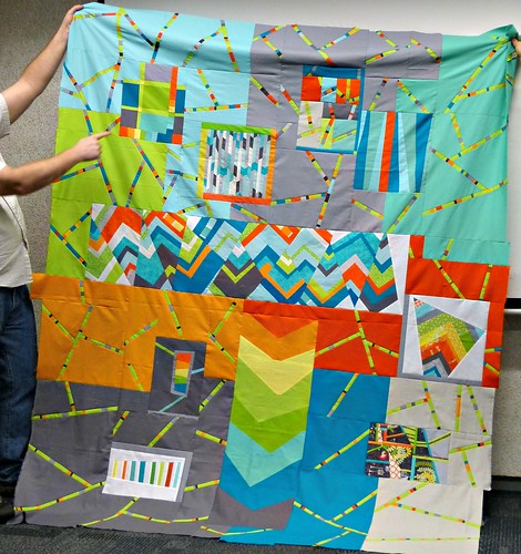 QuiltCon Charity Quilt top by Paul