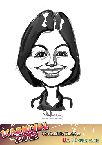 digital live caricature for iCarnival 2012  (IDA) - Day 1 - 93
