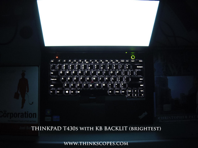 ThinkPad T430s with Precision keyboard (backlit on highest setting)