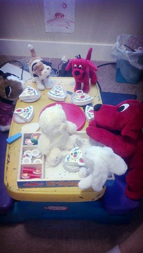 Lil's buddies are having a birthday party.
