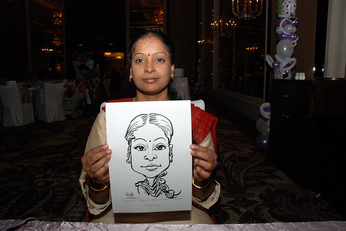 caricature live sketching for baby cradle - 5