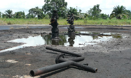 位於奧戈尼的油井，圖片來自國際特赦組織英國分會