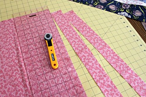 16. cut 2 inch strips for the sides or 8 inch for a larger valance