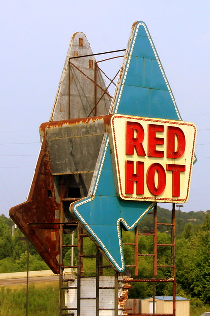 Red Hot Truck Stop sign - Meridian, MS
