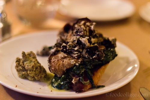Morel Mushroom and Goat Cheese Toasts at The Supper Club
