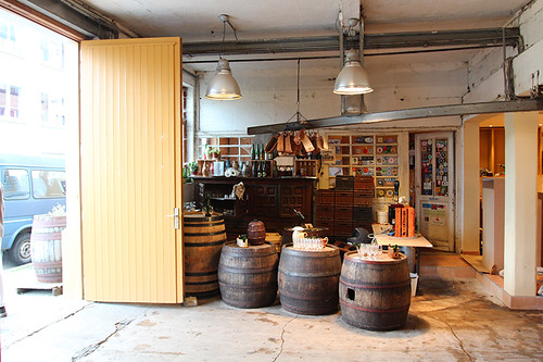 the entrance and tasting area