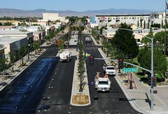 Lancaster Blvd as the project neared completion (courtesy of city of Lancaster)